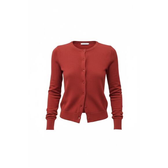 St. Agni Classic Cardigan Rosso Small - Picture 2 of 8